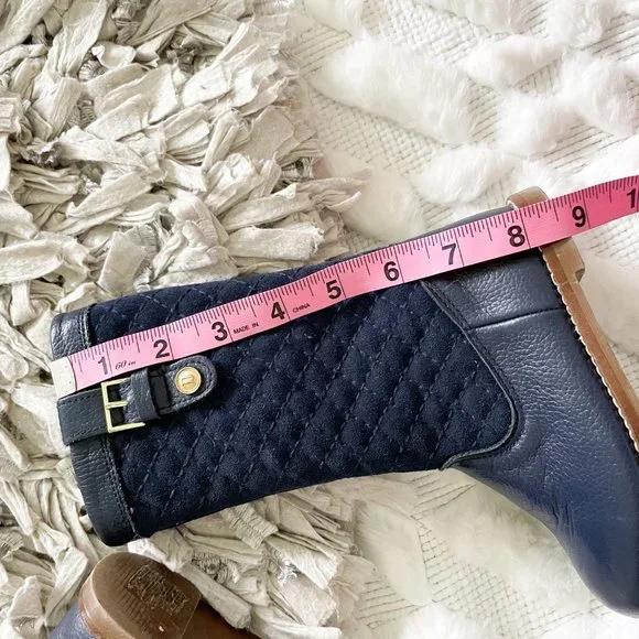 Janie and Jack Navy Quilted Riding Boots - Picture 8 of 11